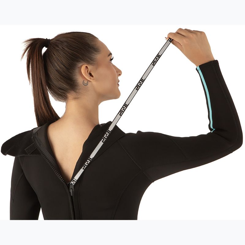 Costum de scufundări pentru femei SEAC Feel-S 3 mm black/light blue 6