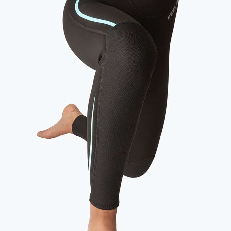 Costum de scufundări pentru femei SEAC Feel-S 3 mm black/light blue 9