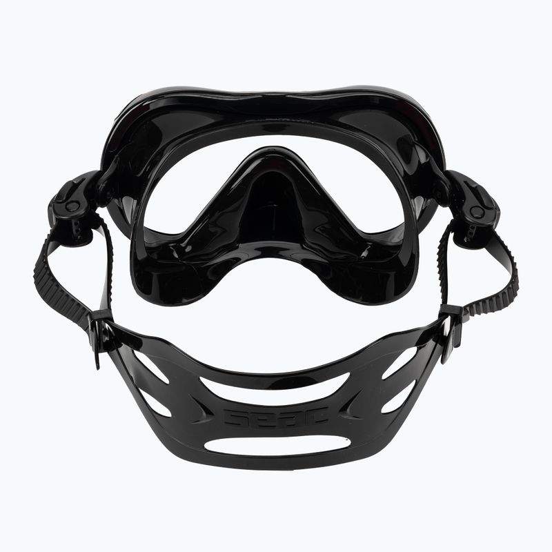 Mască de snorkeling Seac Boss black/red 4