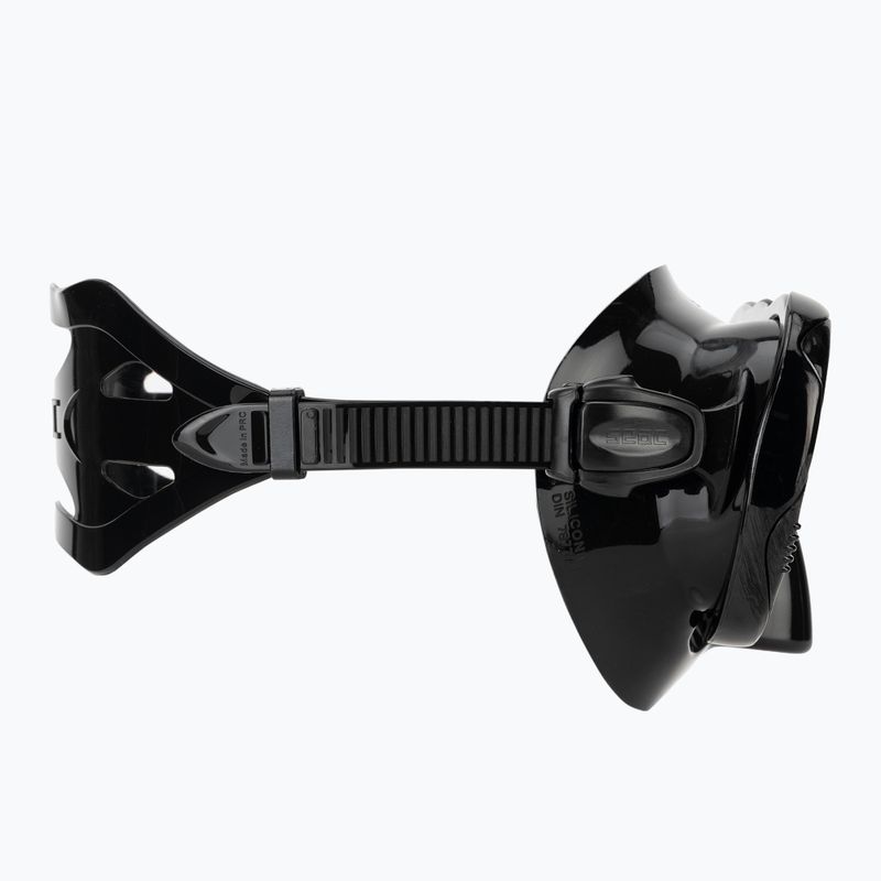 Mască de snorkeling Seac Boss black/silver 3