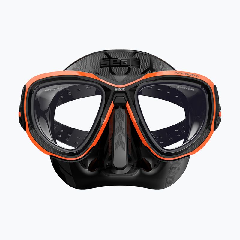 Mască de scufundări SEAC Afrodite orange 3