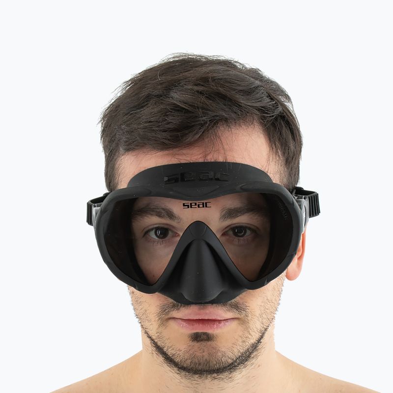 Mască de scufundări SEAC X-Frame black 6
