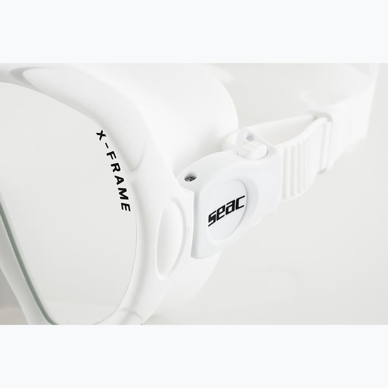 Mască de scufundări SEAC X-Frame white 6