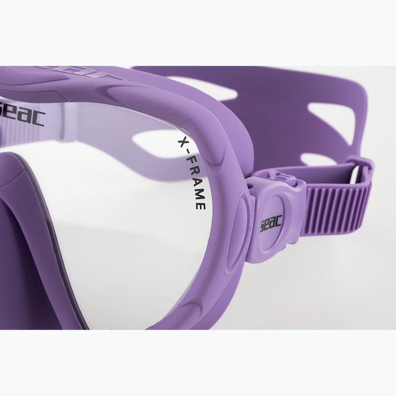 Mască de scufundări SEAC X-Frame lilac 4
