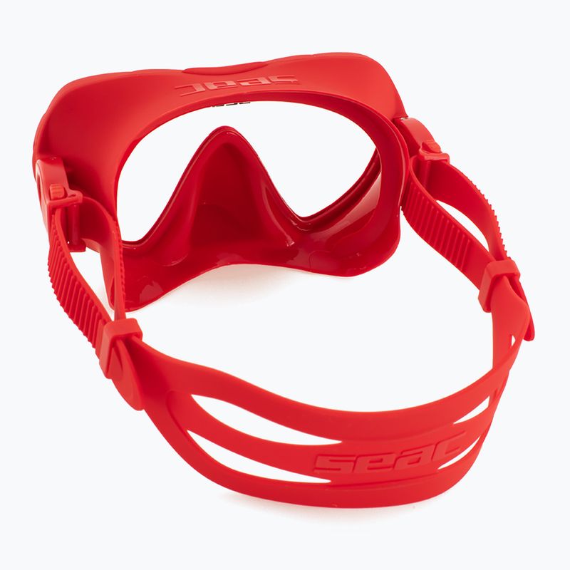 Mască de scufundări SEAC X-Frame red 3
