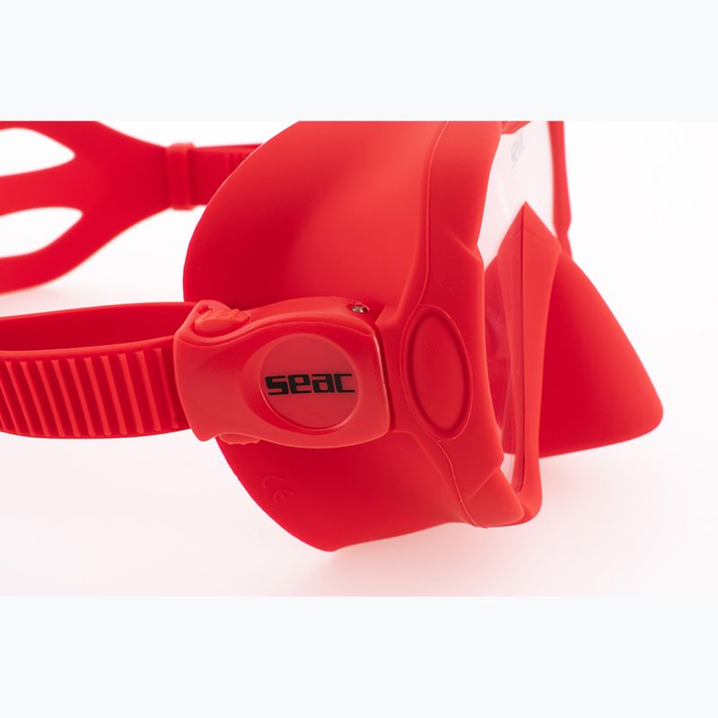 Mască de scufundări SEAC X-Frame red 5