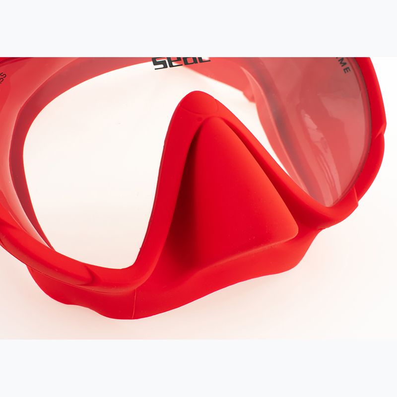 Mască de scufundări SEAC X-Frame red 6