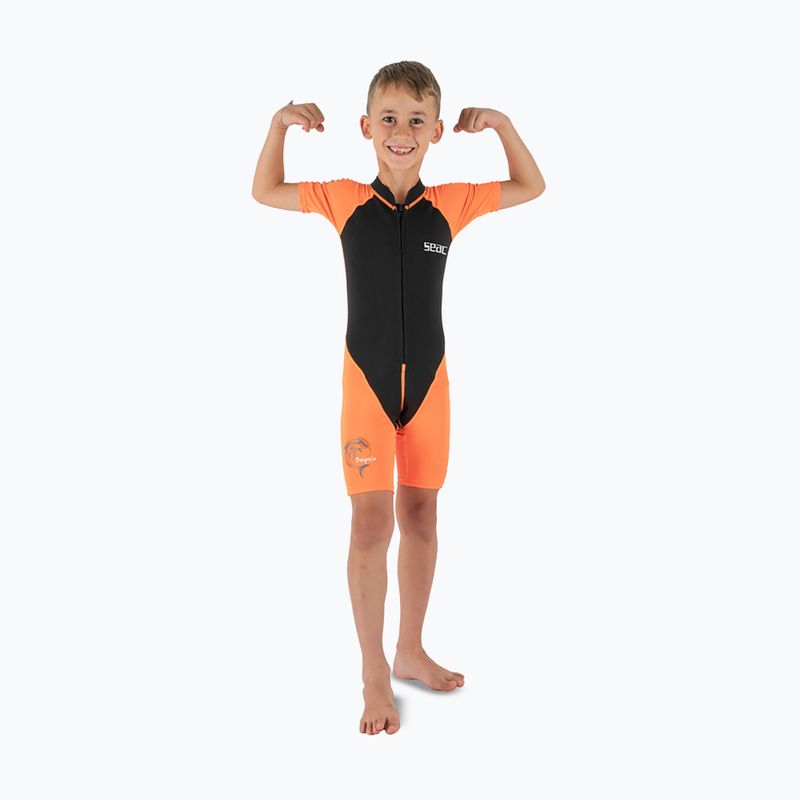 Costum de înot pentru copii SEAC Dolphin Shorty 1,5 mm black/orange 4