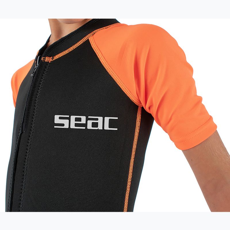 Costum de înot pentru copii SEAC Dolphin Shorty 1,5 mm black/orange 7