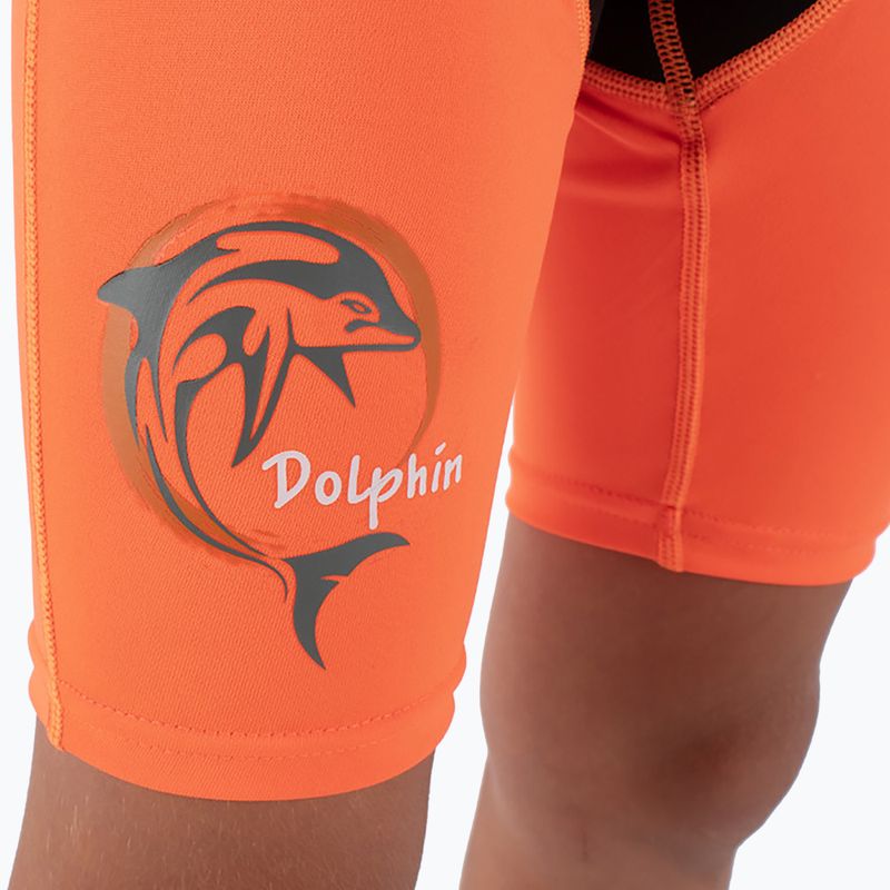 Costum de înot pentru copii SEAC Dolphin Shorty 1,5 mm black/orange 10