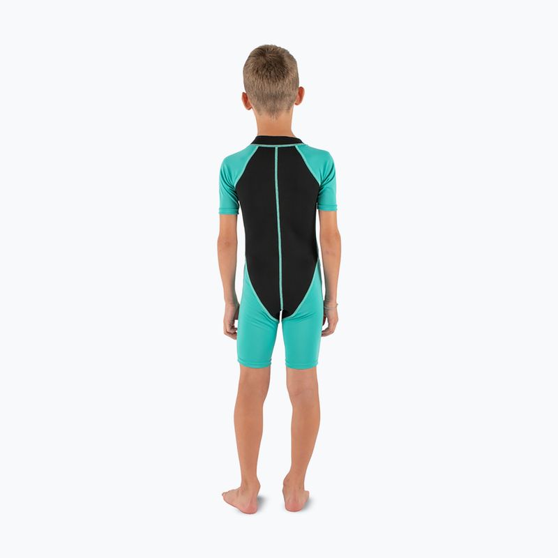 Costum de înot pentru copii SEAC Dolphin Shorty 1,5 mm black/tiffany 2