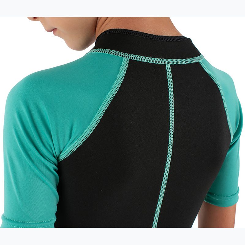 Costum de înot pentru copii SEAC Dolphin Shorty 1,5 mm black/tiffany 6