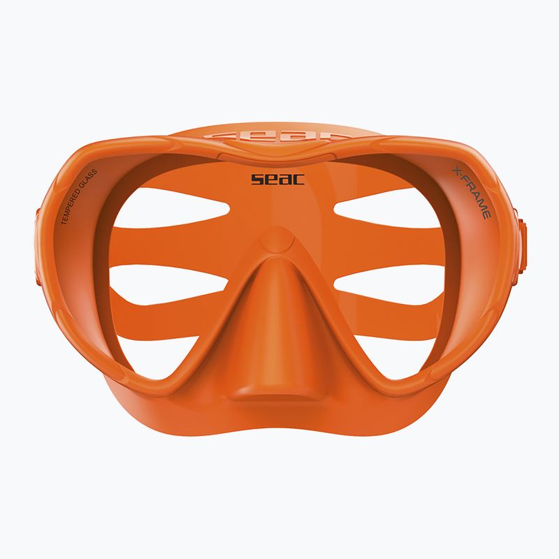 Mască de scufundări SEAC X-Frame orange 2