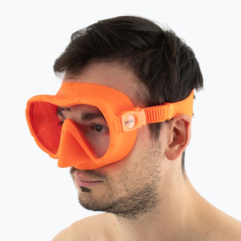 Mască de scufundări SEAC X-Frame orange 10