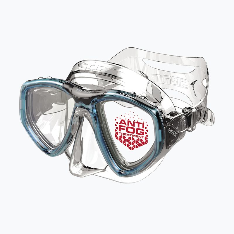 Mască de scufundări SEAC Clear Antifog aquamarine 2