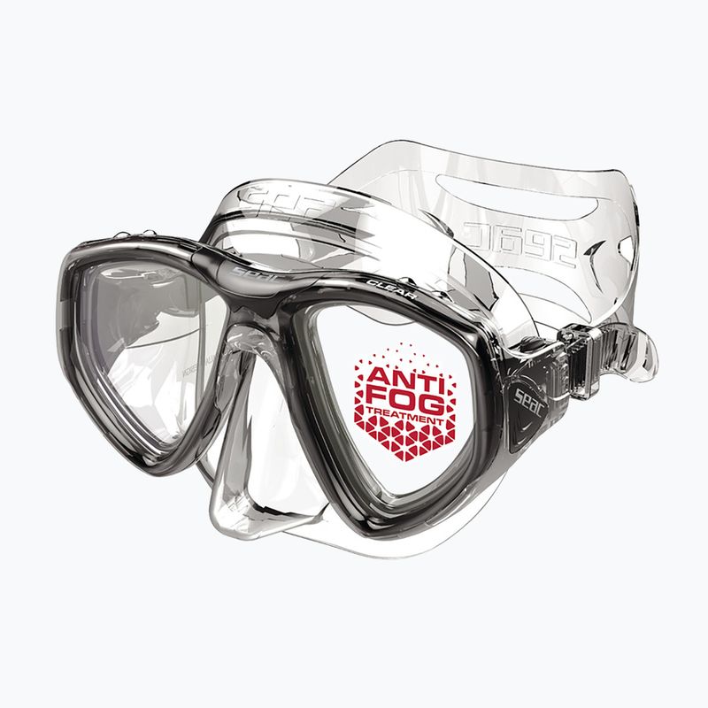Mască de scufundări SEAC Clear Antifog transparent black 2