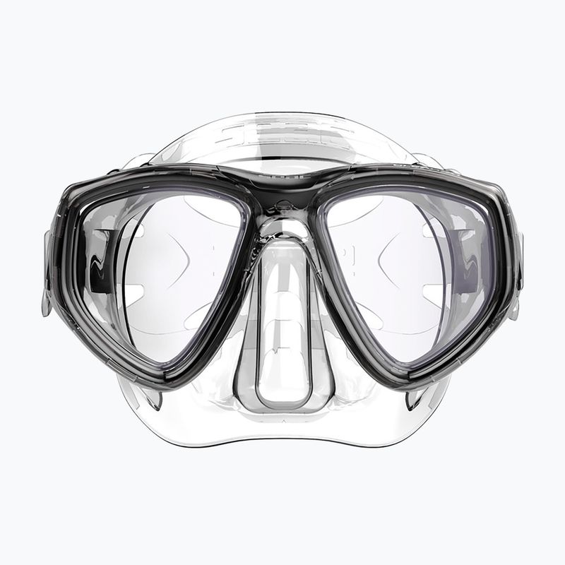 Mască de scufundări SEAC Clear Antifog transparent black 4