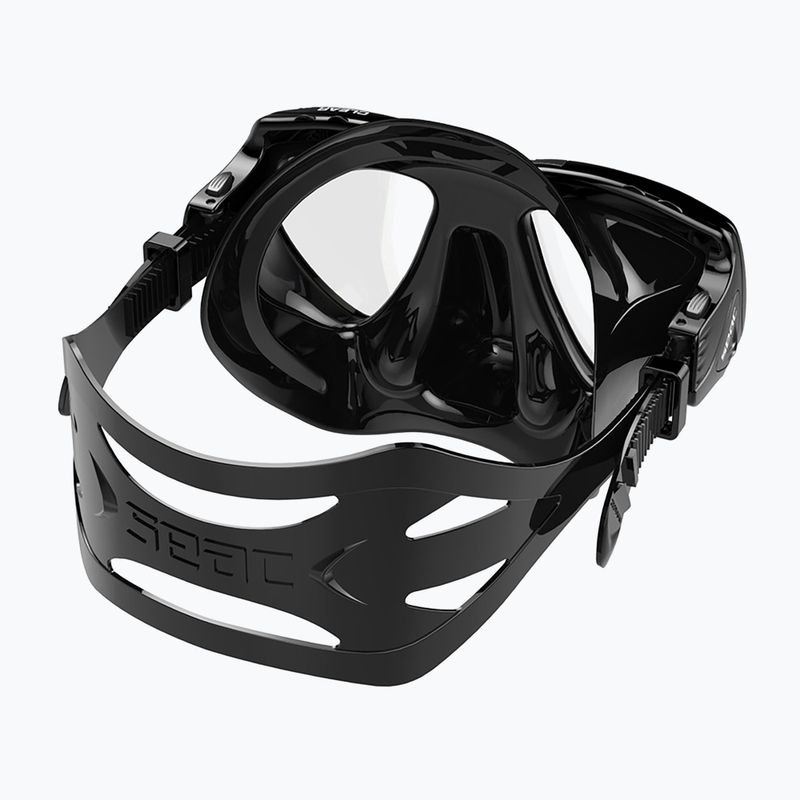 Mască de scufundări SEAC Clear Antifog black 3