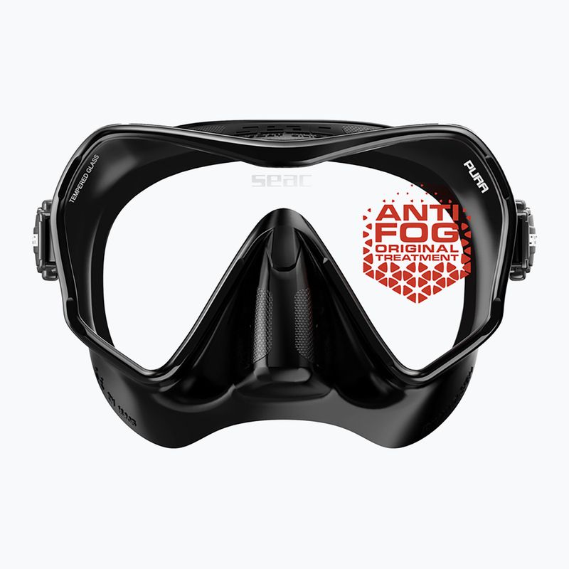 Mască de scufundări SEAC Pura Antifog black 4