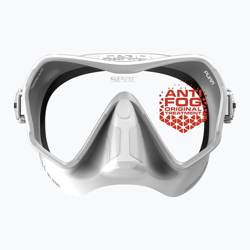 Mască de scufundări SEAC Pura Antifog white 4