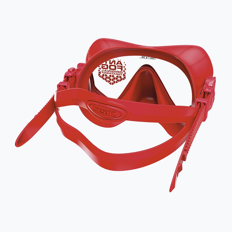 Mască de scufundări SEAC Pura Antifog red 3