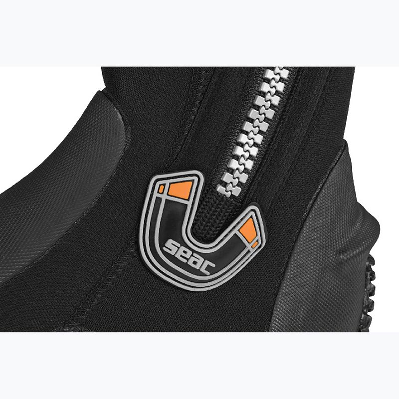 Încălțăminte din neopren SEAC Basic HD Zip 5 mm black 4