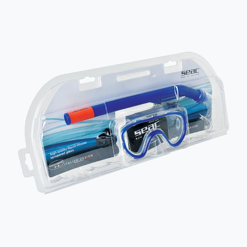 Set de snorkelling pentru copii SEAC Marina Bis Set blue 2
