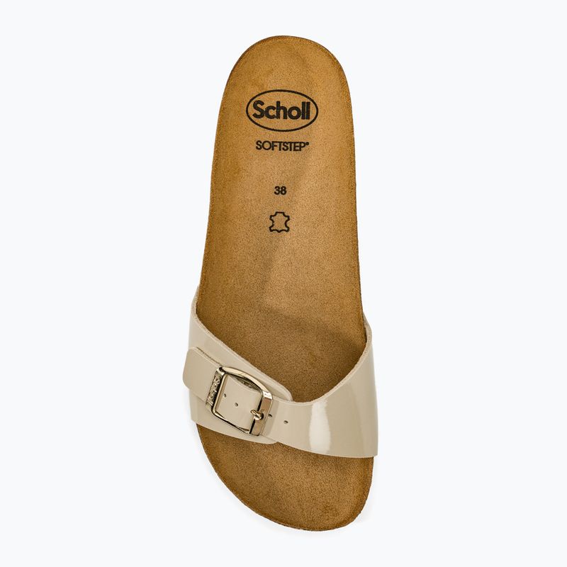 Papuci pentru femei Scholl Estelle Patsynth beige 5