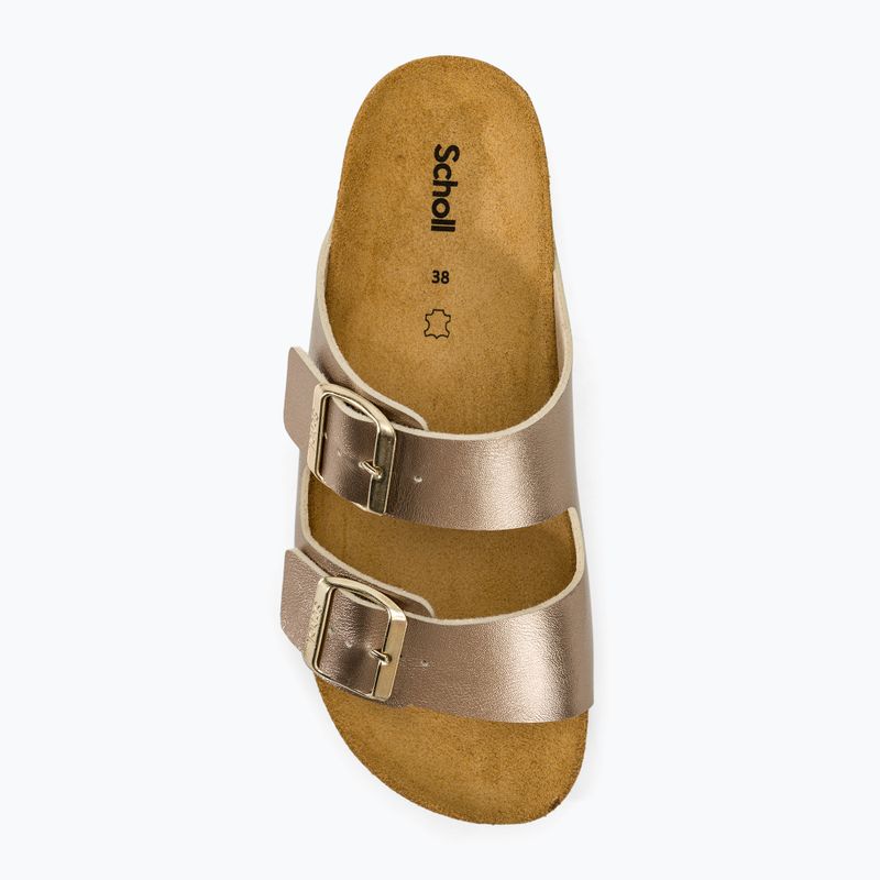 Papuci pentru femei  Scholl Josephine Lamsynth taupe 5
