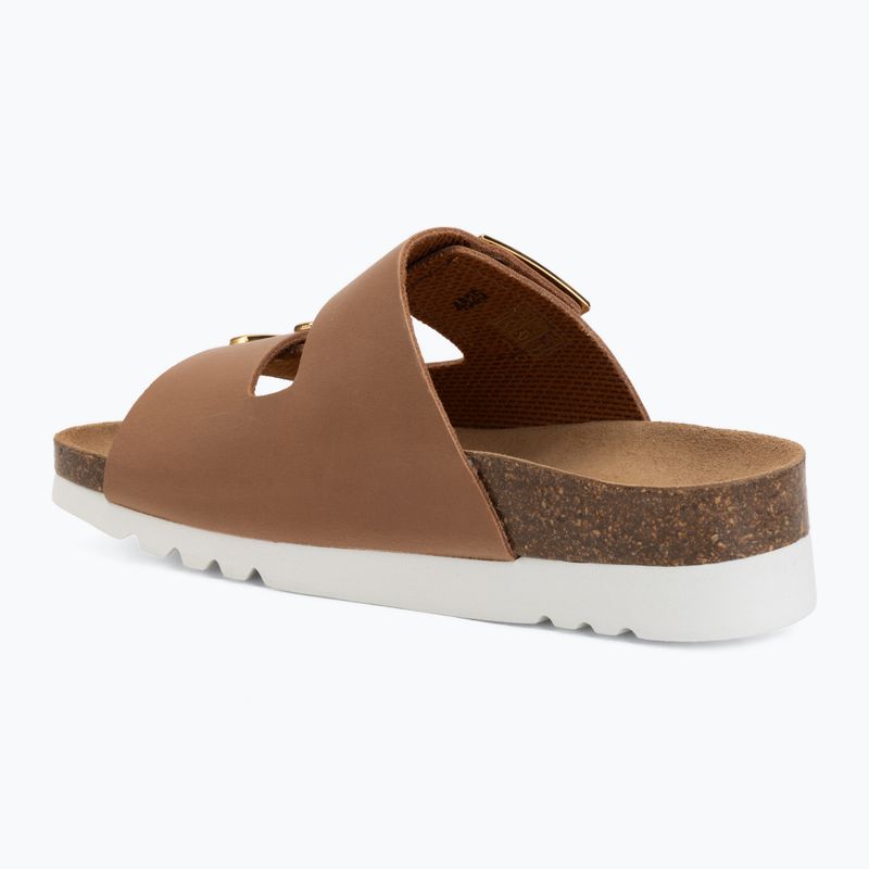 Șlapi de damă Scholl Montery 2 Straps Ad Med cognac 3