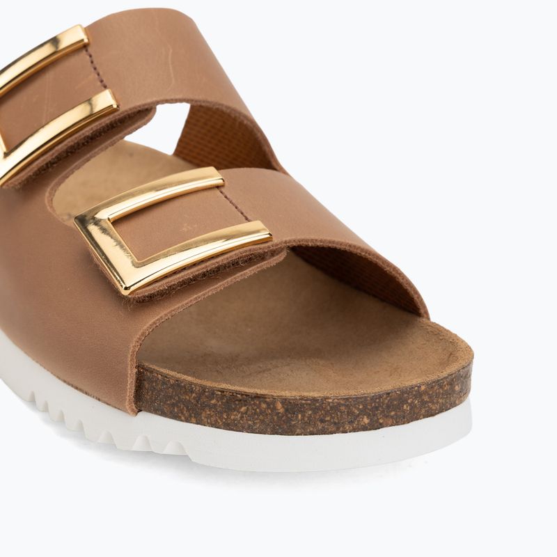 Șlapi de damă Scholl Montery 2 Straps Ad Med cognac 7