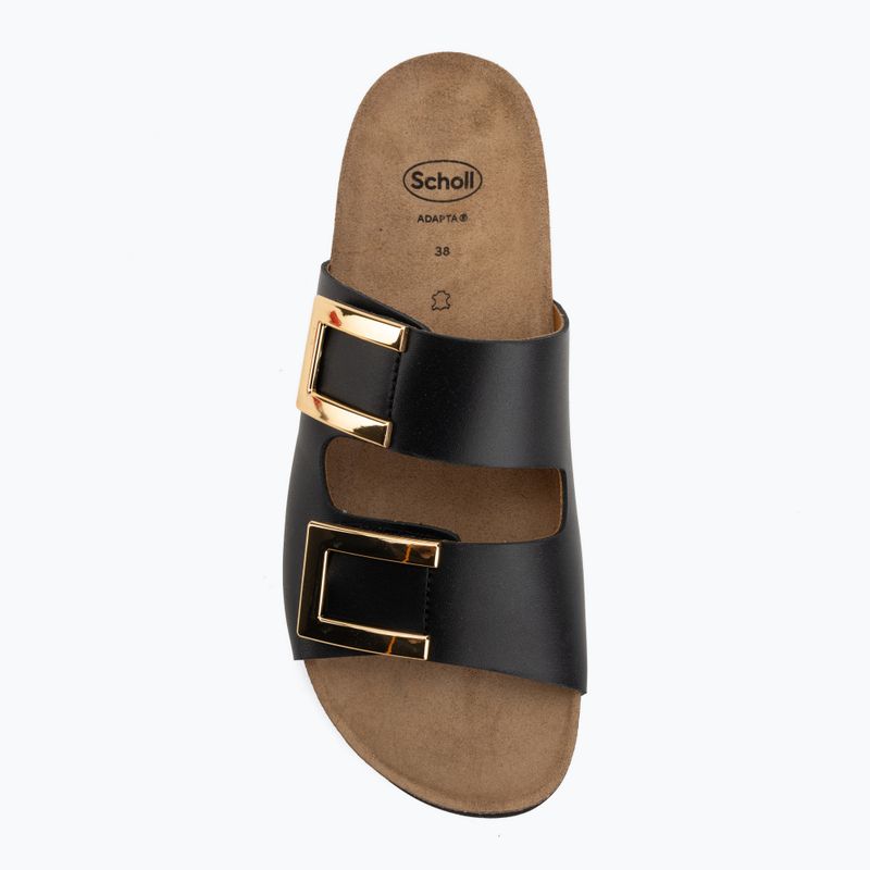 Șlapi de damă Scholl Montery 2 Straps Ad Med black 5