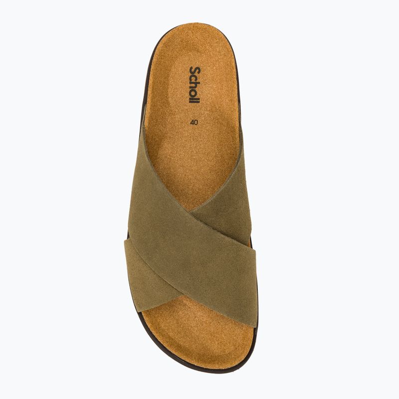 Papuci pentru bărbați Scholl Leon Sue Hdjmb military green