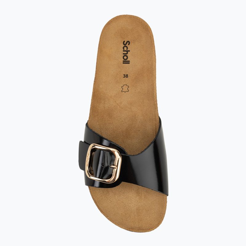 Papuci pentru femei Scholl Kathleen Printed Leather black 5