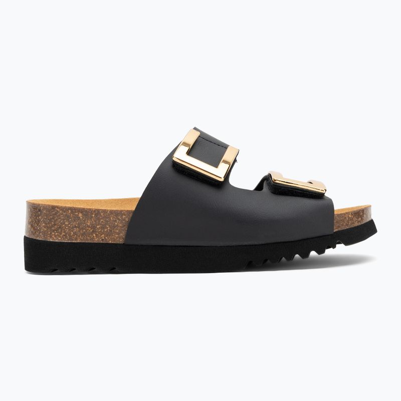 Papuci pentru femei Scholl Monterey 2 Straps Ad Med black 2