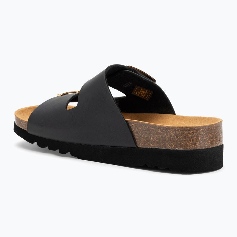 Papuci pentru femei Scholl Monterey 2 Straps Ad Med black 3