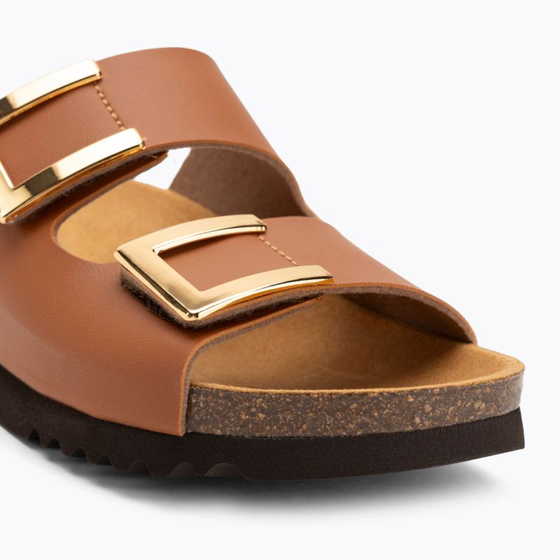 Papuci pentru femei Scholl Monterey 2 Straps Ad Med camel 7