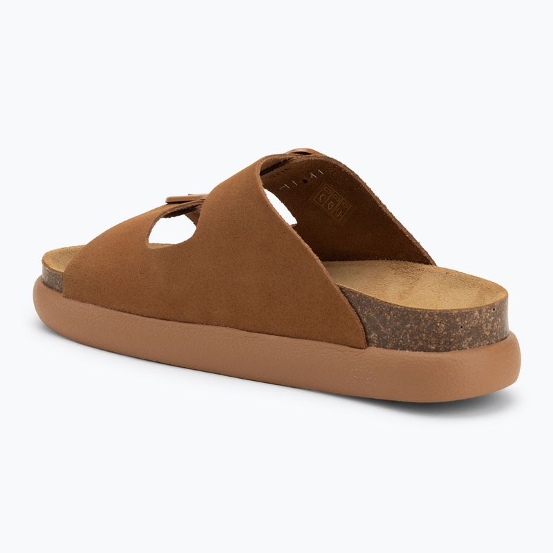 Papuci pentru femei Scholl Noelle Chunky Suede cognac 3