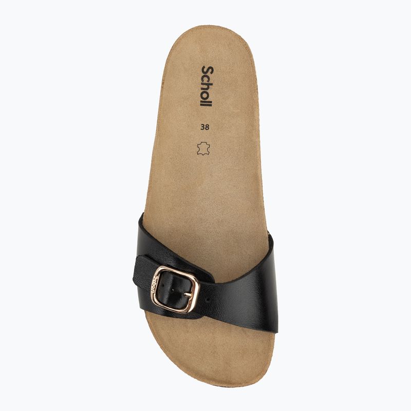 Papuci pentru femei Scholl Estelle Laminated black 5