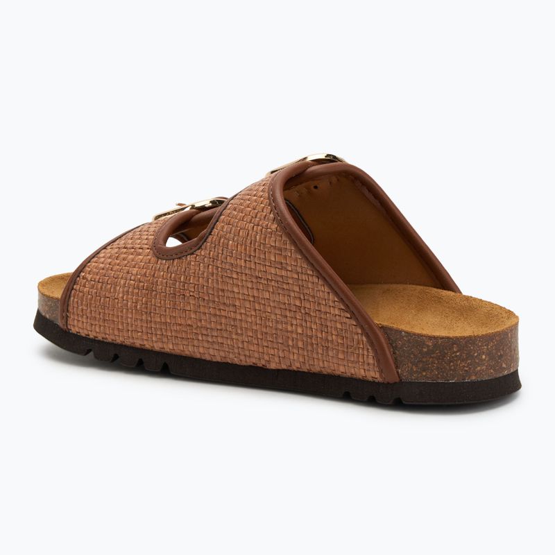 Papuci pentru femei Scholl Noelle Raffia cognac 3