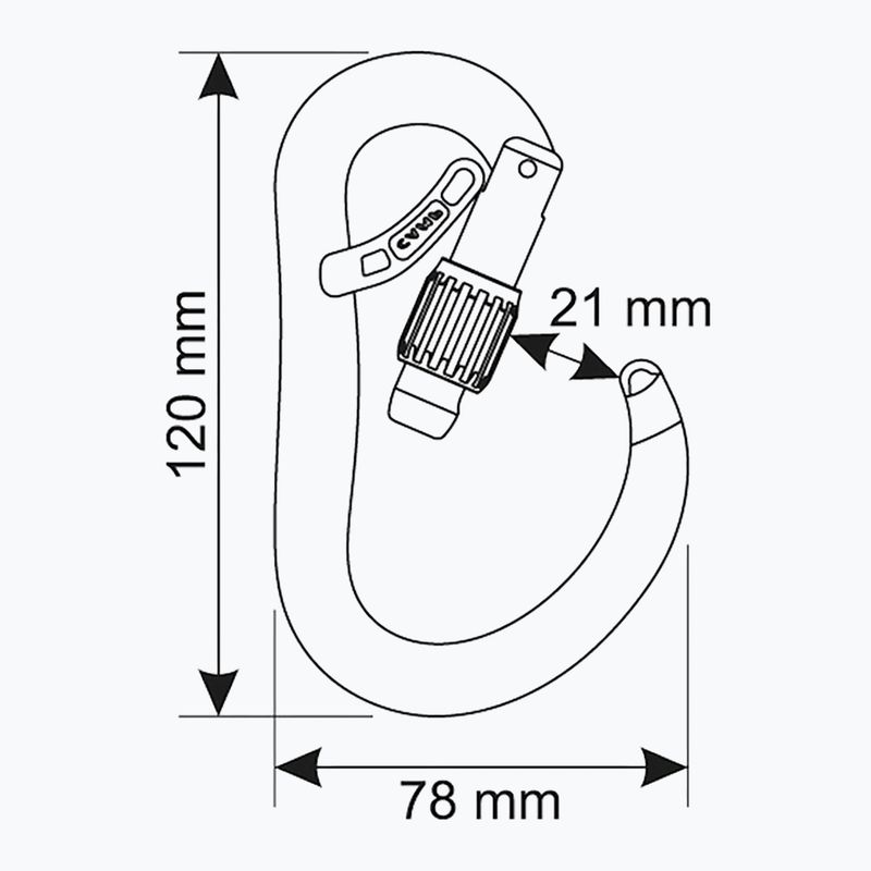 Carabinieră CAMP Atom Belay Lock gun metal 5