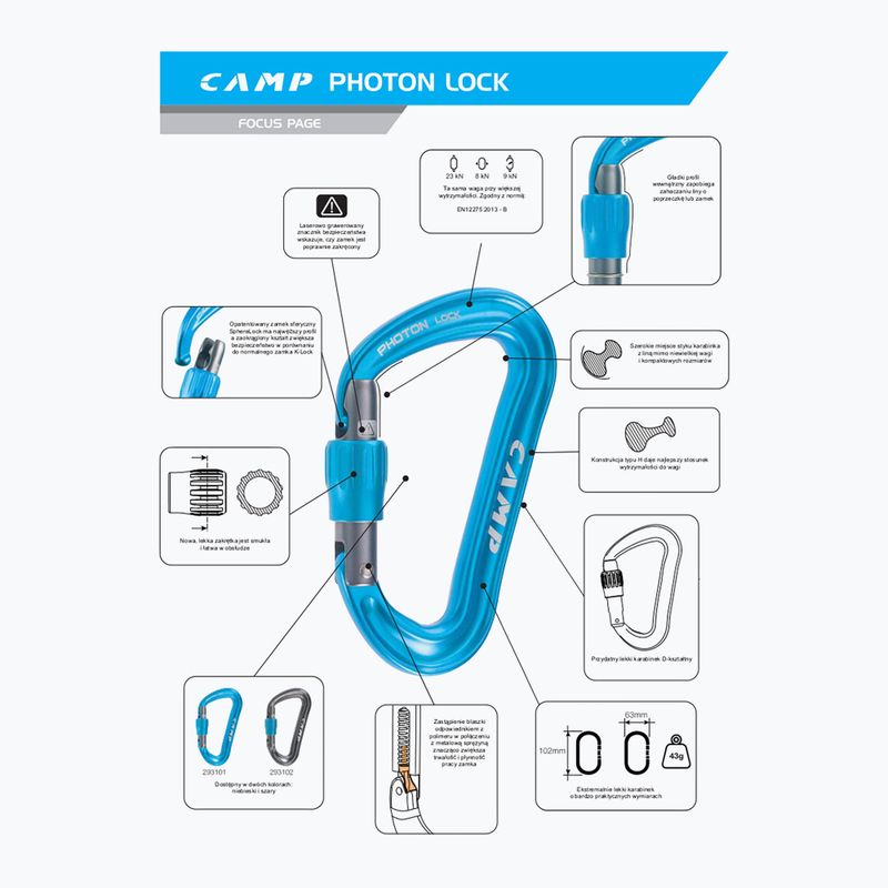 Carabinieră CAMP Photon Lock blue 4