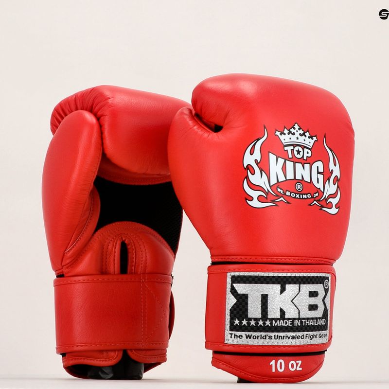 Top King Muay Thai Muay Thai Muay Thai Ultimate Air mănuși de box roșu TKBGAV-RD-10OZ 7