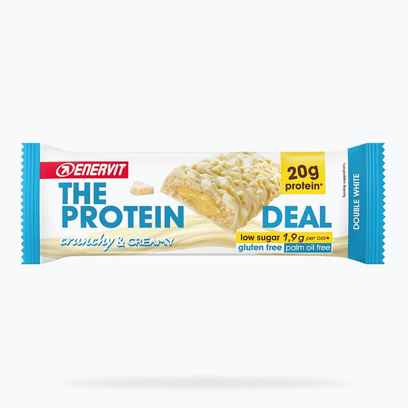 Baton proteic Enervit Protein Deal 55 g white chocolate