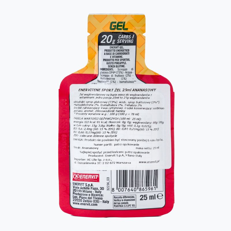 Enervit energy gel 25ml ananas 96596 2