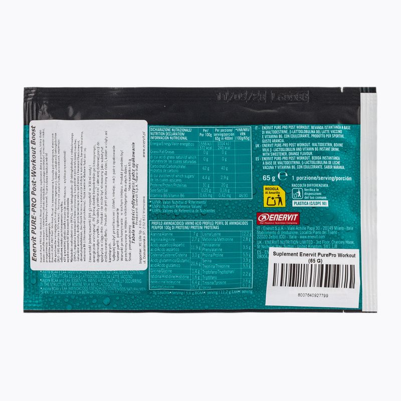 Băutură de recuperare Enervit Pure-PRO Post-Workout Boost 65 g 2