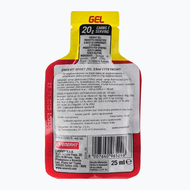 Enervit energy gel 25ml lămâie 96529 2