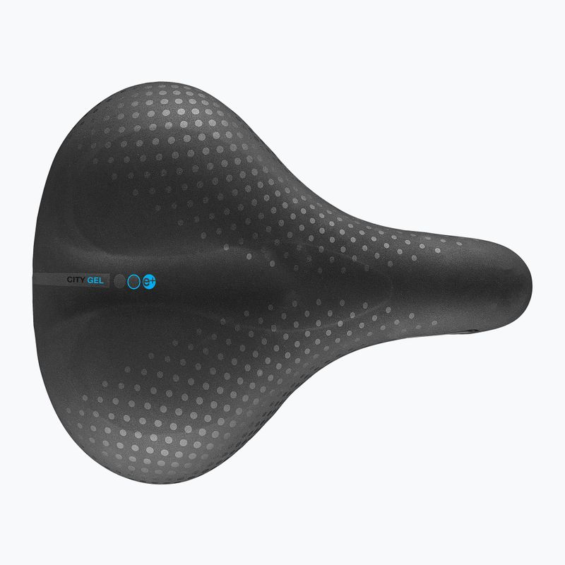 Șa de bicicletă SAN MARCO City Gel Small 60-90° negru