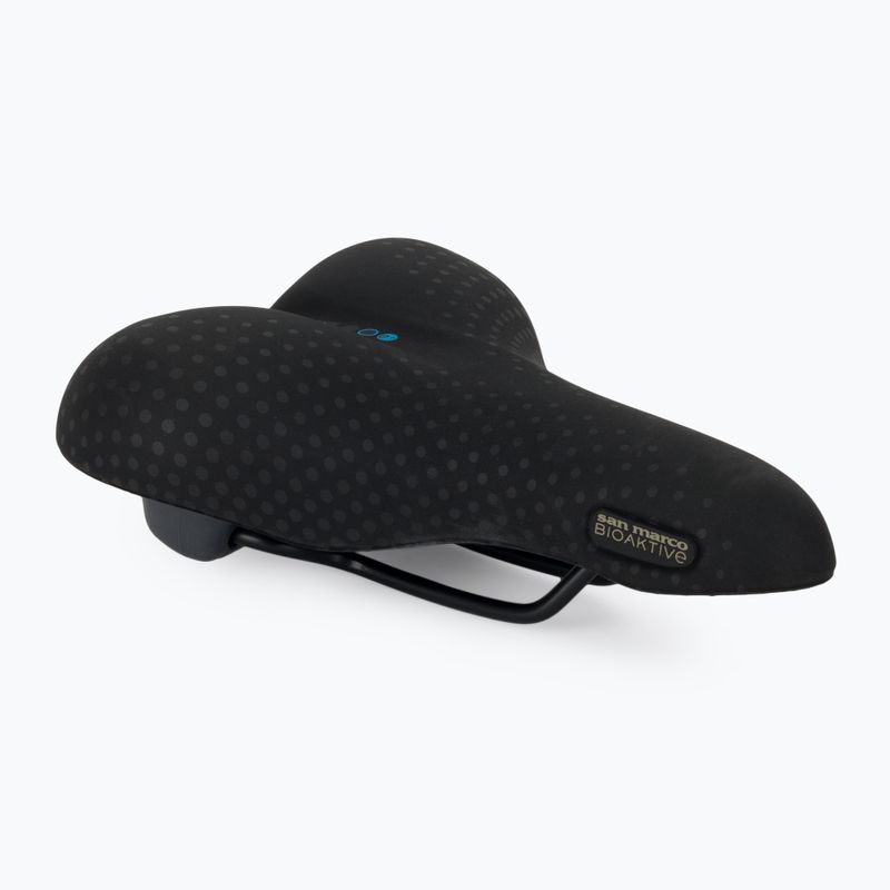 Șa de bicicletă SAN MARCO Trekking Gel Large 30-60° negru