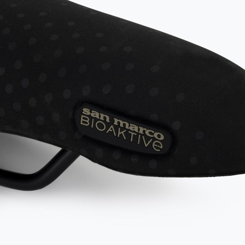Șa de bicicletă SAN MARCO Trekking Gel Large 30-60° negru 6